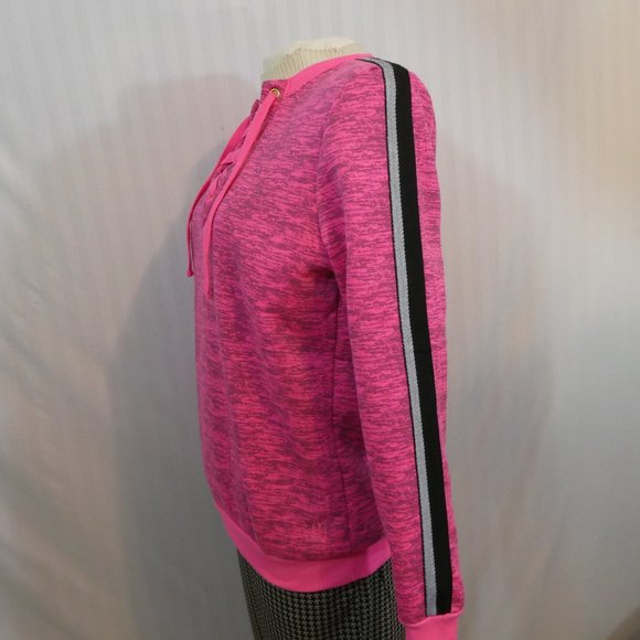 NWT 🆕️ MIKK Athletica Fleece Pullover Laced Yoga Top - Picture 5 of 15